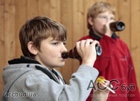 Из украинских детей до 13 лет 85% пробуют алкоголь